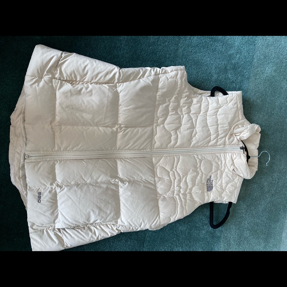 North Face Cream Puffer Vest